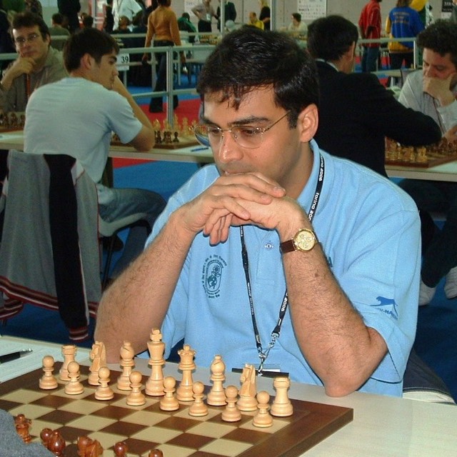 Viswanathan Anand à l'Olympiade de Turin en 2006